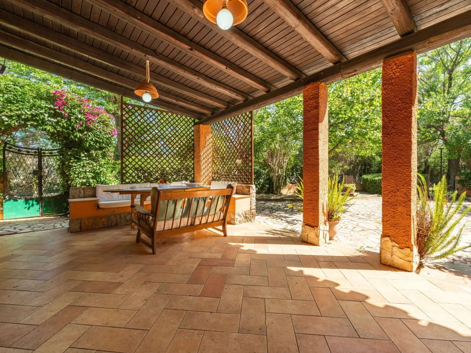 Plant, Table, Shade, Wood, Lighting, Flowerpot, Building, Outdoor Furniture, Tree, Leisure