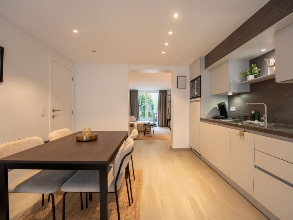 Furniture, Cabinetry, Countertop, Property, Table, Kitchen Appliance, Wood, Interior Design, Flooring, Kitchen Stove