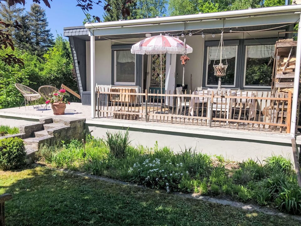 Cottage, Porch, Home, Furniture, Door, Shade, Garden, Outdoor Table, Yard