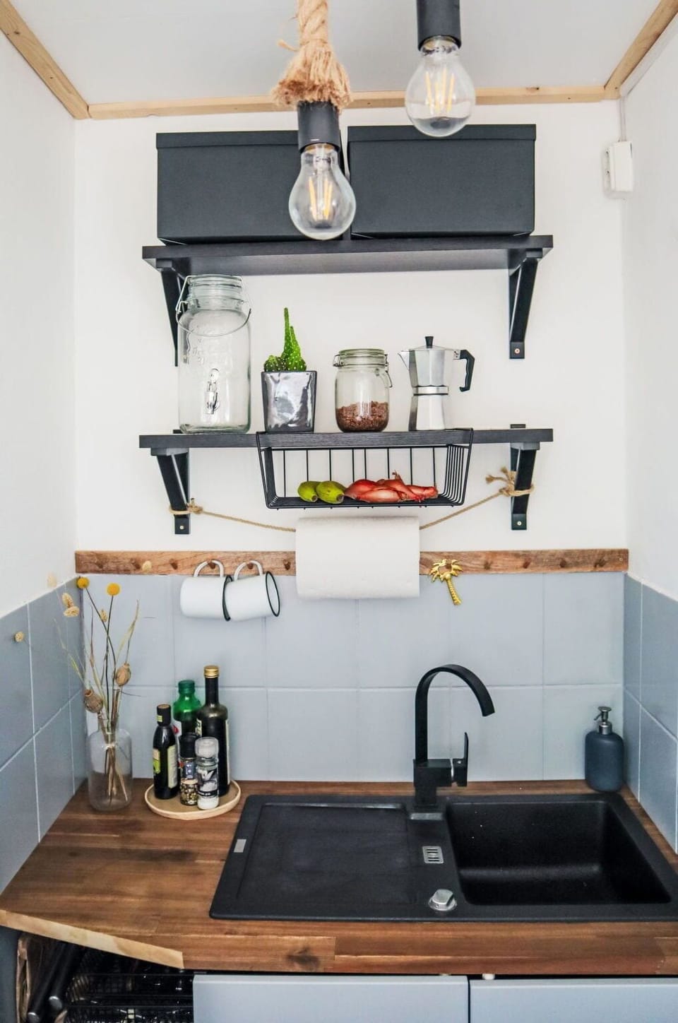 Kitchen Sink, Cabinetry, Sink, Bottle, Wood, Kitchen, Shelving, Countertop, Shelf, Wood Stain