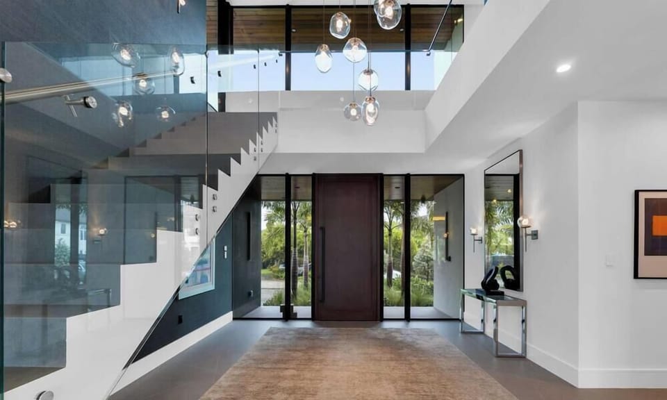 As you step into Villa Carlotta, you're greeted by a grand foyer that sets the tone for the elegance that awaits.