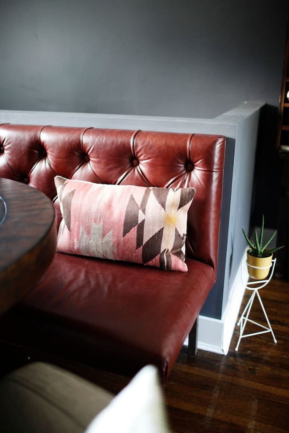 A chic and stylish seating area, perfect for gathering over coffee or a good book