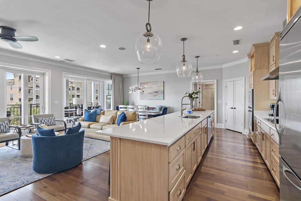 WaterHouse 304 - Seacrest Beach - Kitchen/Living Area