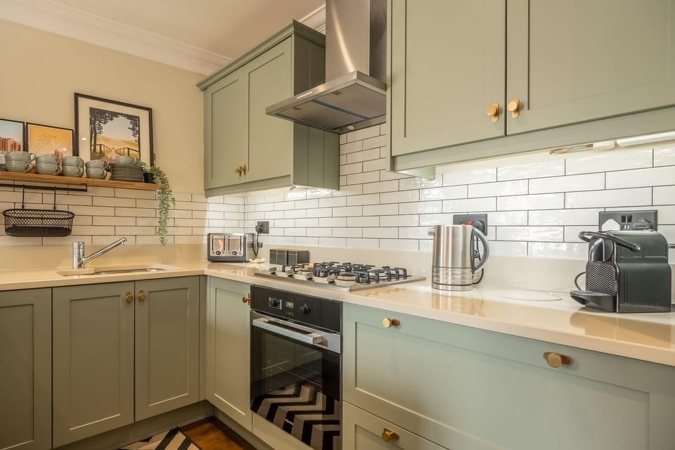 Ground floor: Kitchen offers ample opportunity to eat-in
