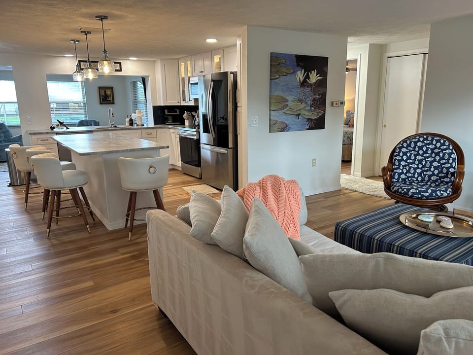 Front living room open to kitchen
