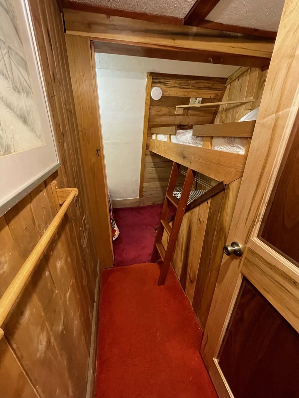 The third bedroom is narrow, but offers two twin beds; perfect for children.