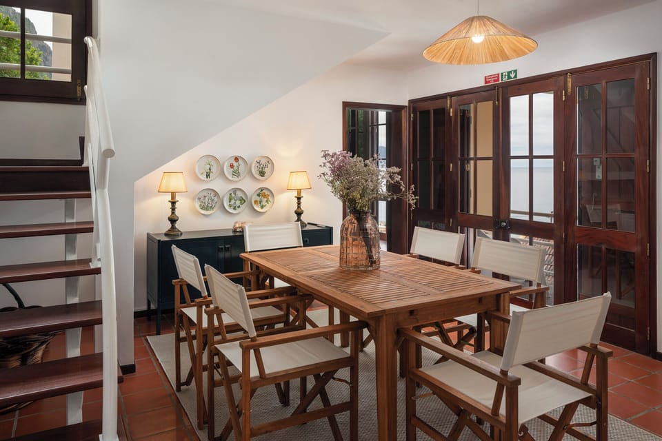 dining area and Stairs