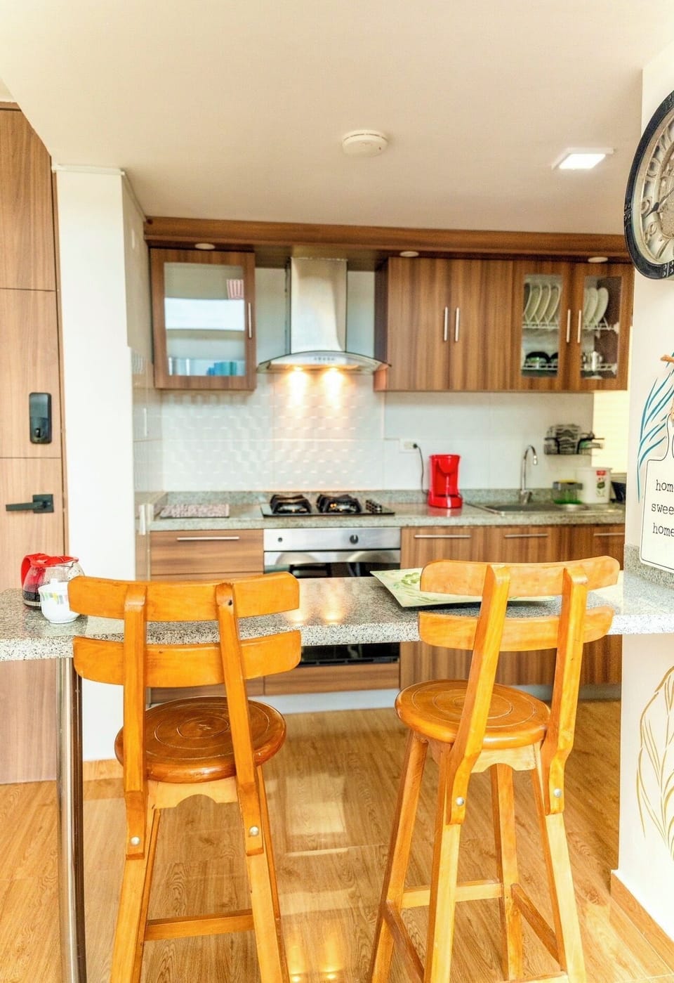 Little nook area for coffee and food