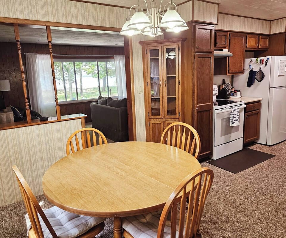 DINING AREA:  Dining table and chairs for 4 adults.