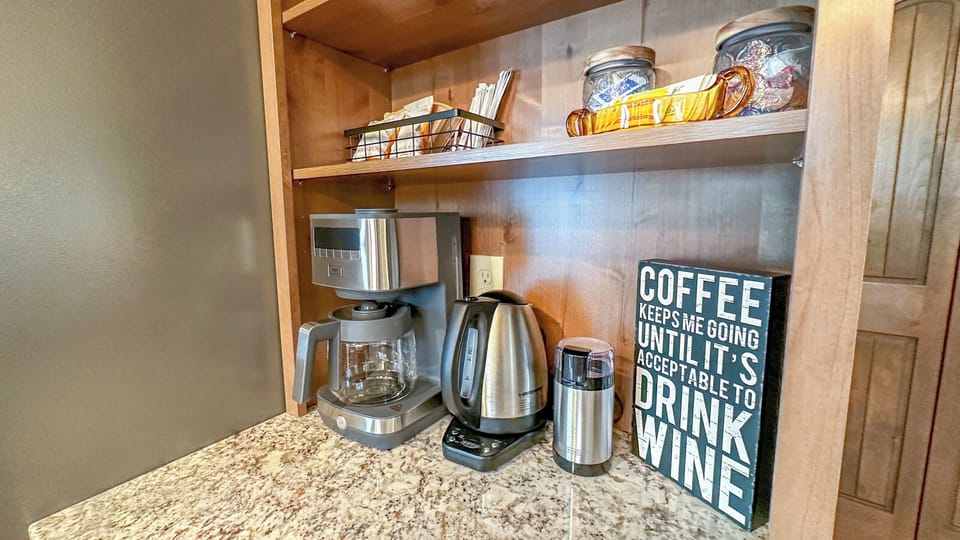 Perk up in the morning with a cup of coffee.