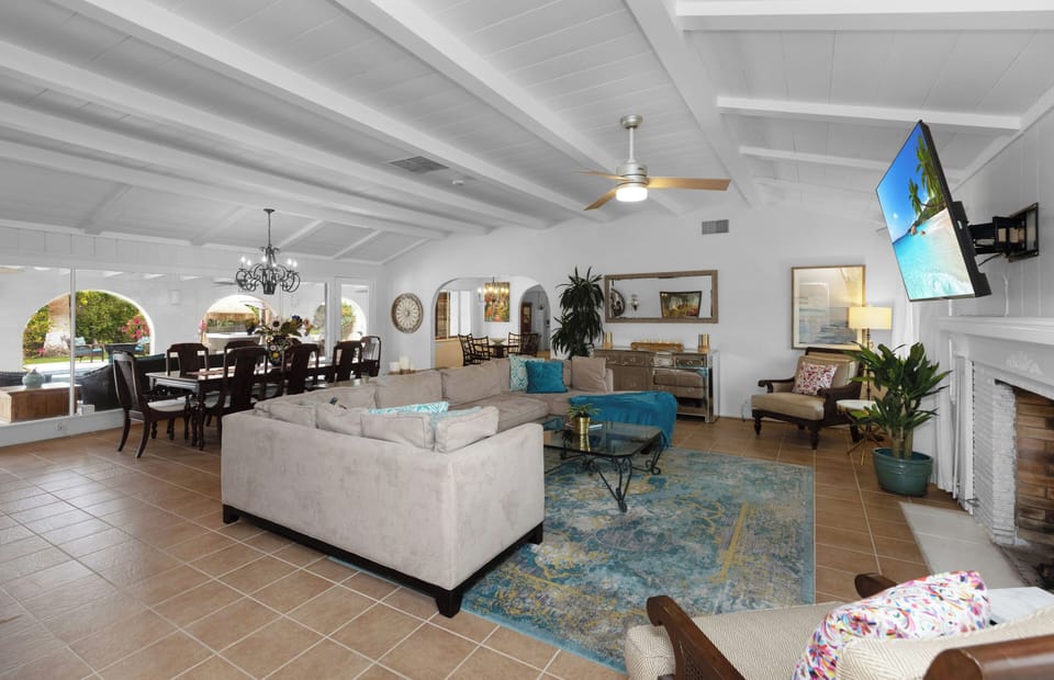 Living Room with Fireplace