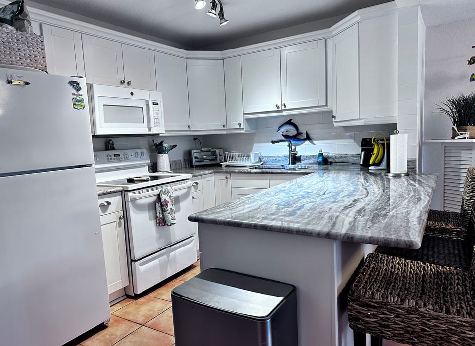 Fully stocked kitchen