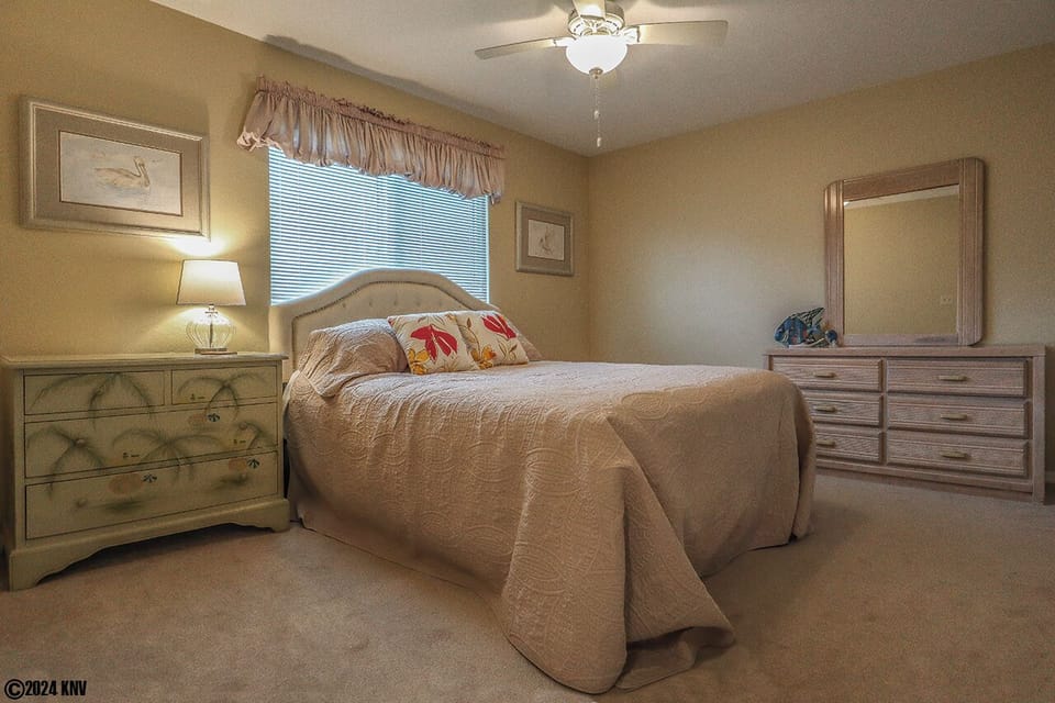 Queen Sized Bed in the Guest Bedroom