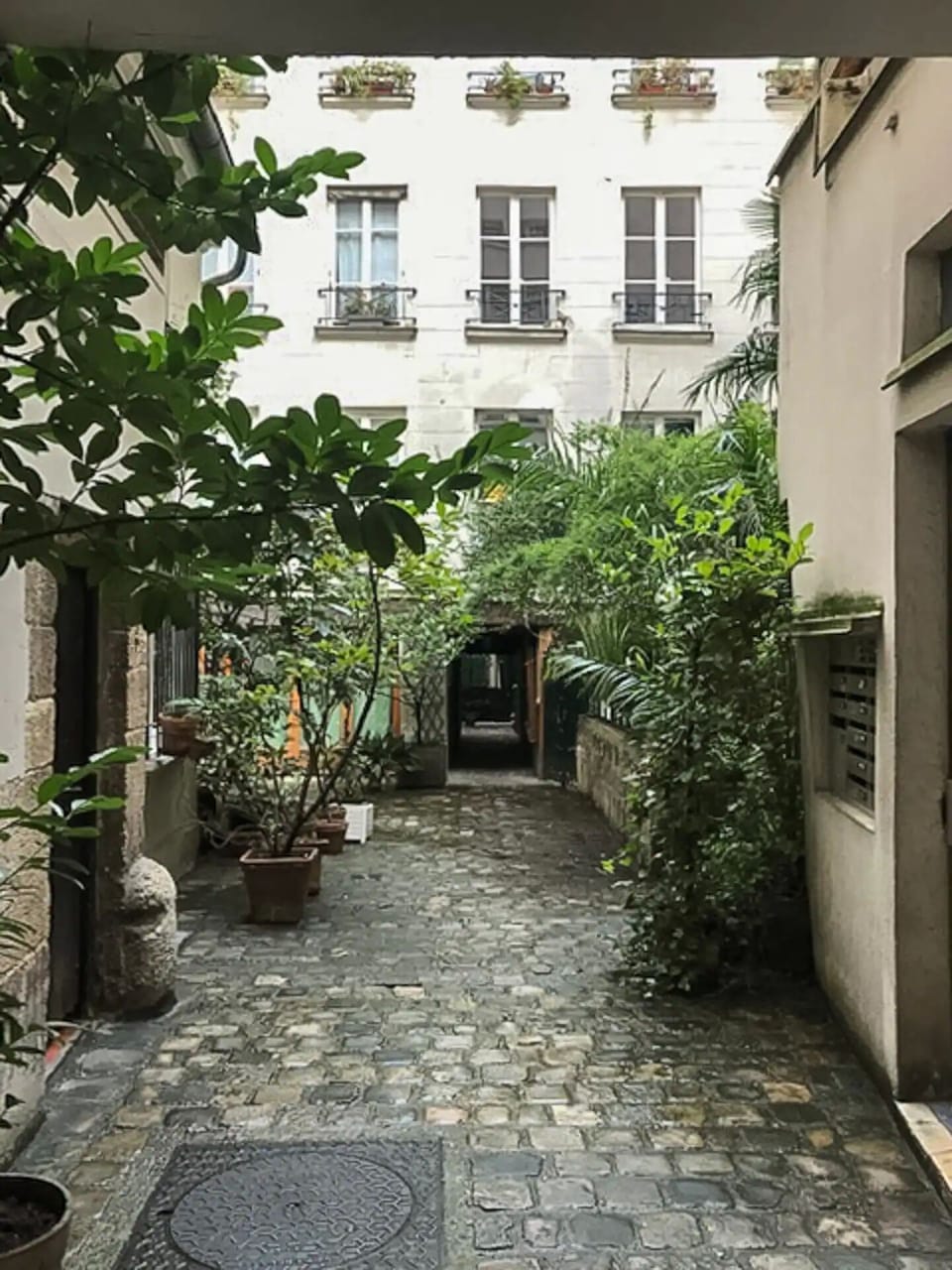 entrance of the building
