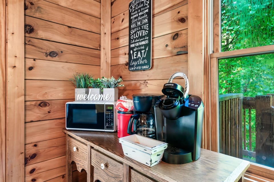 Our modern kitchen is ready for your cooking creations, featuring top-notch appliances and plenty of counter space