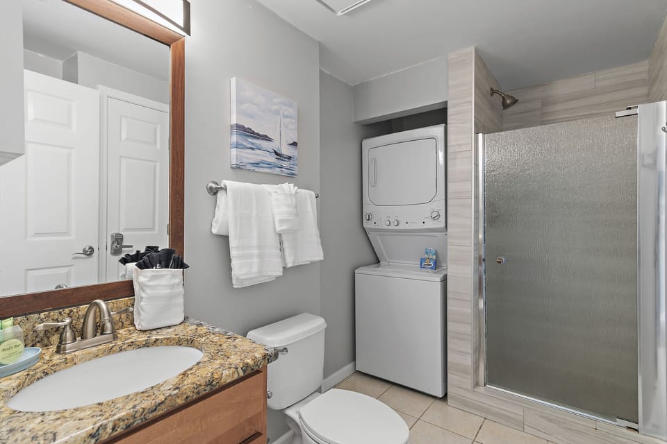 In unit washer and dryer