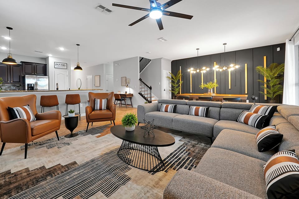 As opposed to sharing a hotel room,  our open floor space allows everyone to do their own thing without crowding each other.