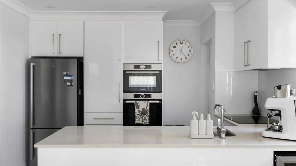 Fully equipped contemporary kitchen with everything you need for easy holiday meals.