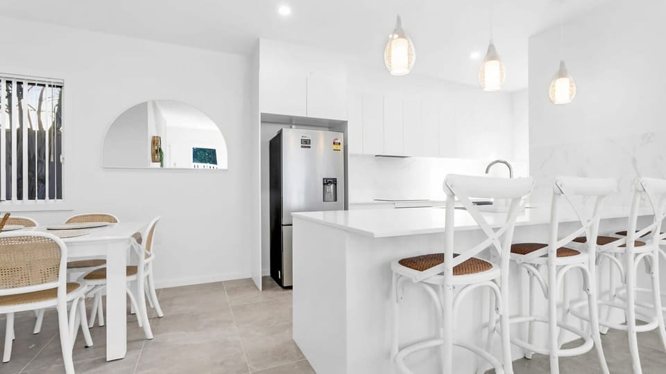 Stylish kitchen and dining space