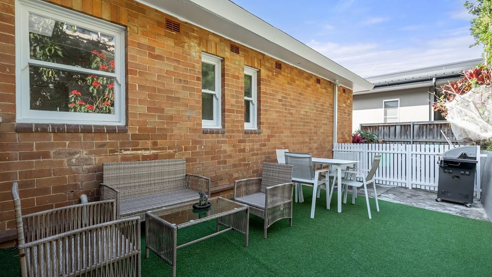 Peaceful outdoor area perfect for relaxing in the sea breeze.