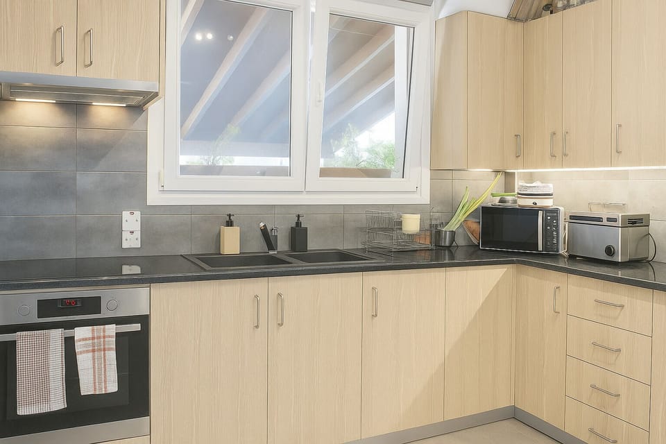 Fully equipped shared kitchen