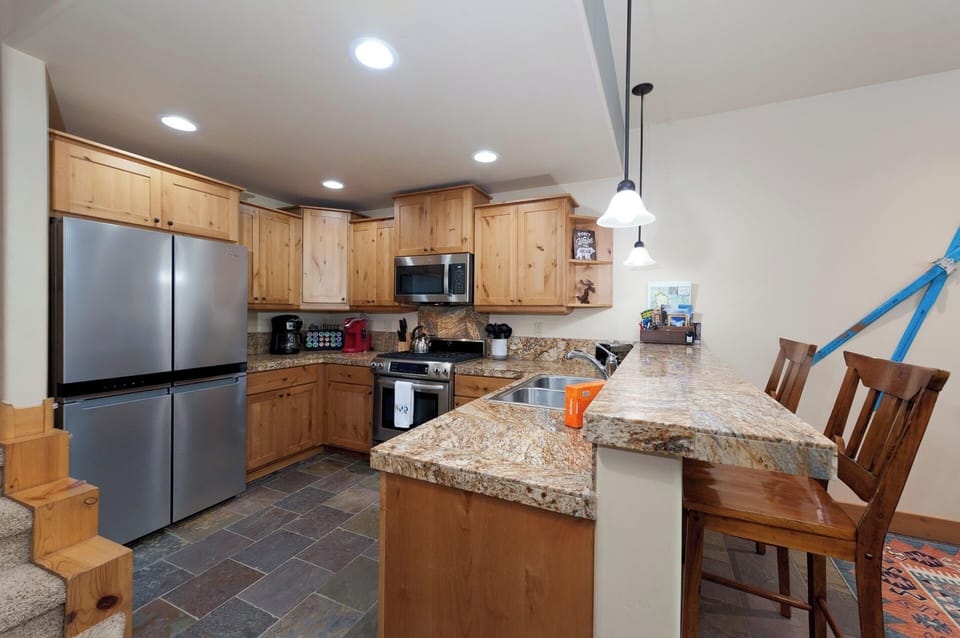 Fully stocked kitchen