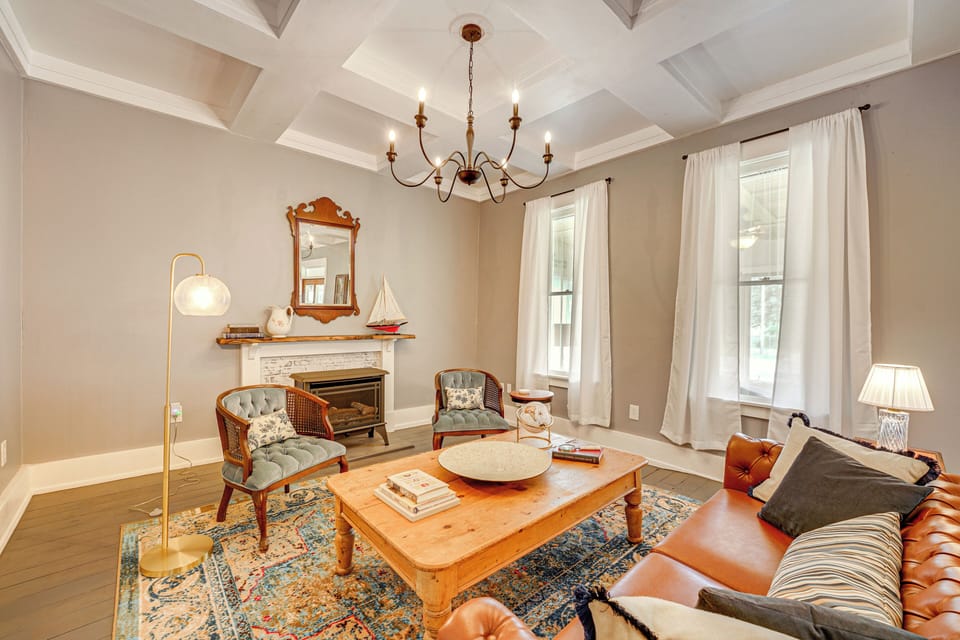 Manistee Vacation Rental | 4BR | 2BA | 3 Steps to Enter | 2,200 Sq Ft