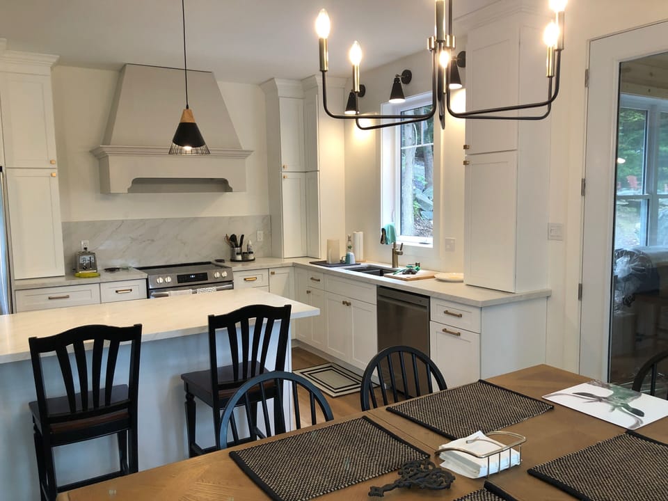 Kitchen and dining area
