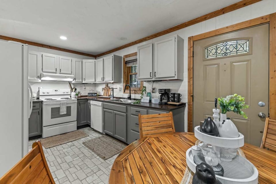 Craft culinary delights in the fully equipped kitchen