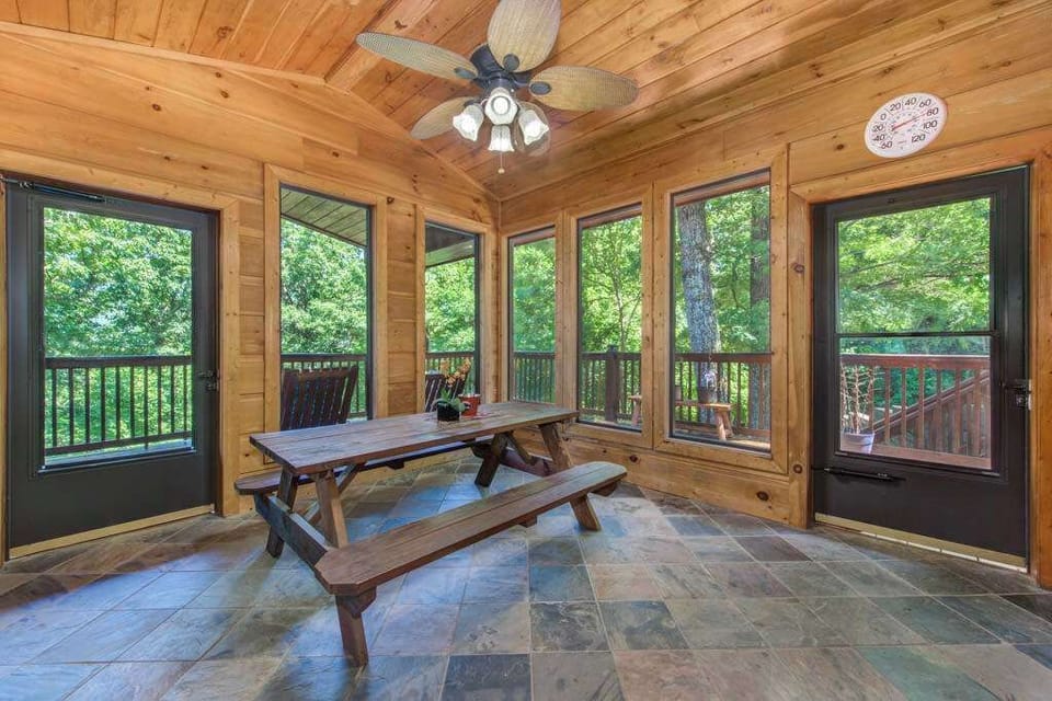 Have a picnic out on the sunroom