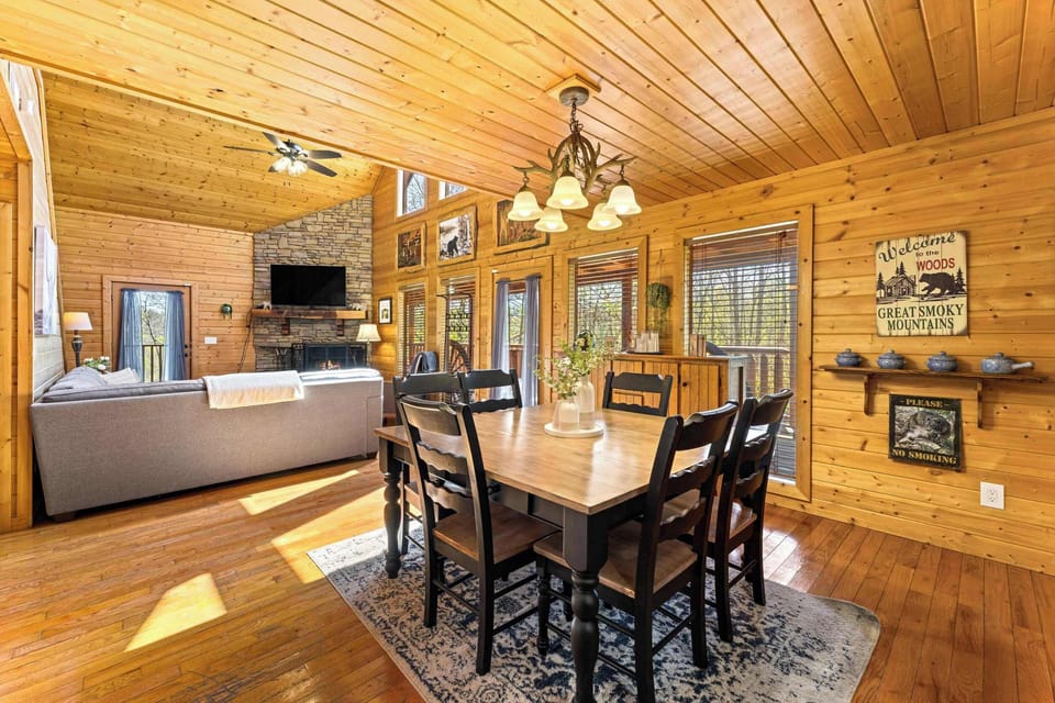 Dining table with seating for 6