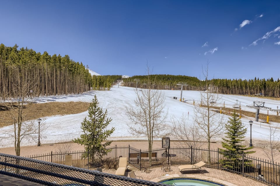 Mountain & resort view from the balcony