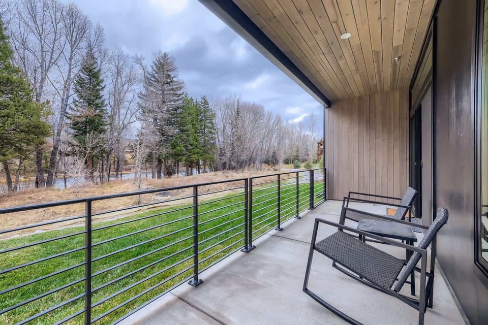 Patio with seating