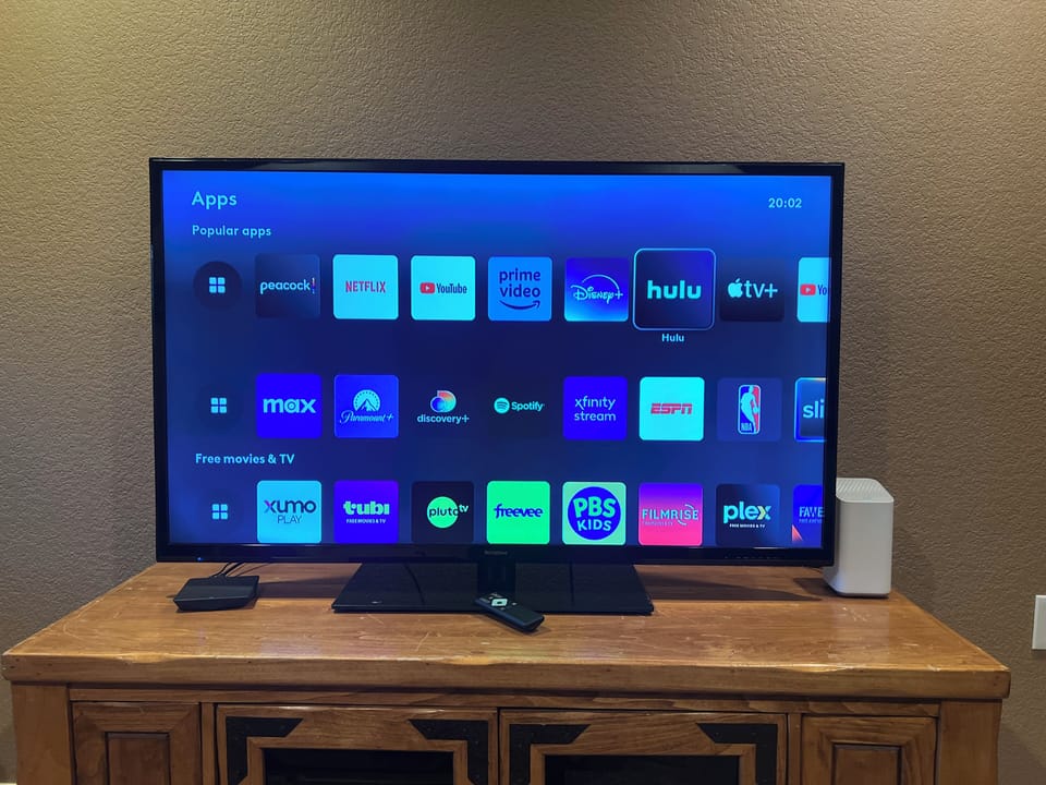 Streaming includes: Hulu, Netflix, Disney+ and MAX.