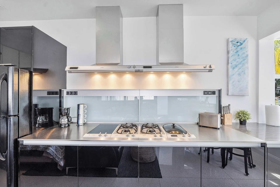 Fully stocked kitchen