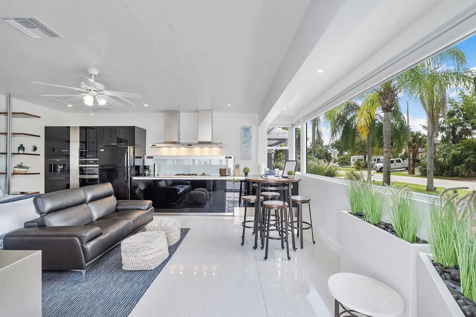 Bask in natural light and stunning views with our studio’s expansive windows
