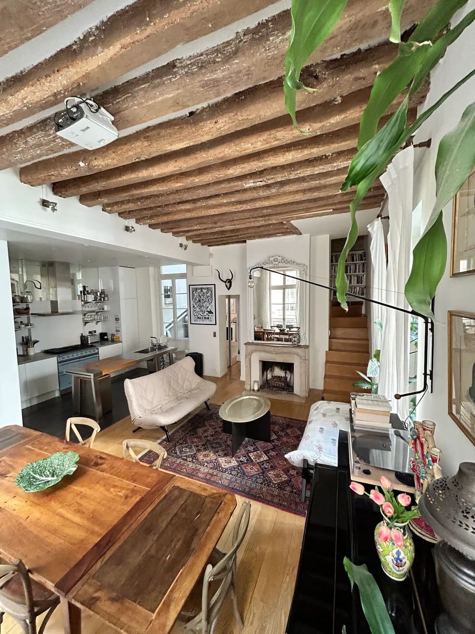 This building was built in 1750 and has high ceilings and lots of character. 
