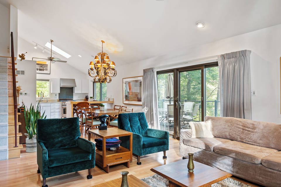 Open Concept Living Room, Dinning Room, and Kitchen View 3