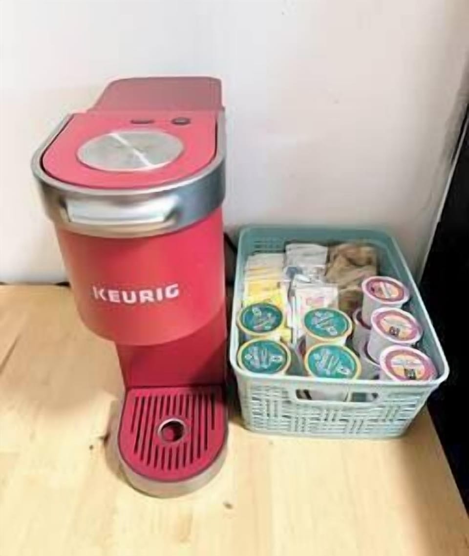 Regular and decaf coffee