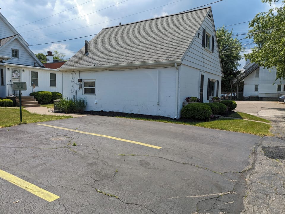 One reserved parking space closest to the cottage. 