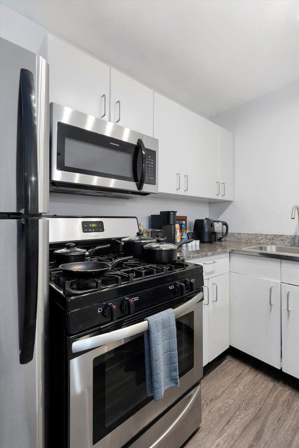Equipped and Clean Kitchen