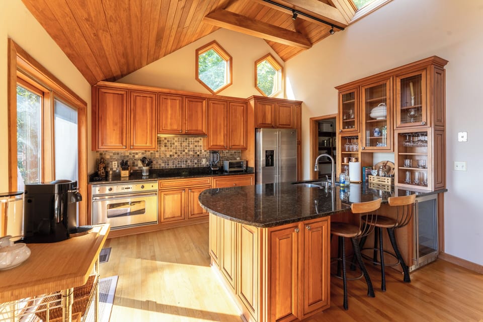 This gourmet kitchen with high end appliances is ready for you to get creative! 