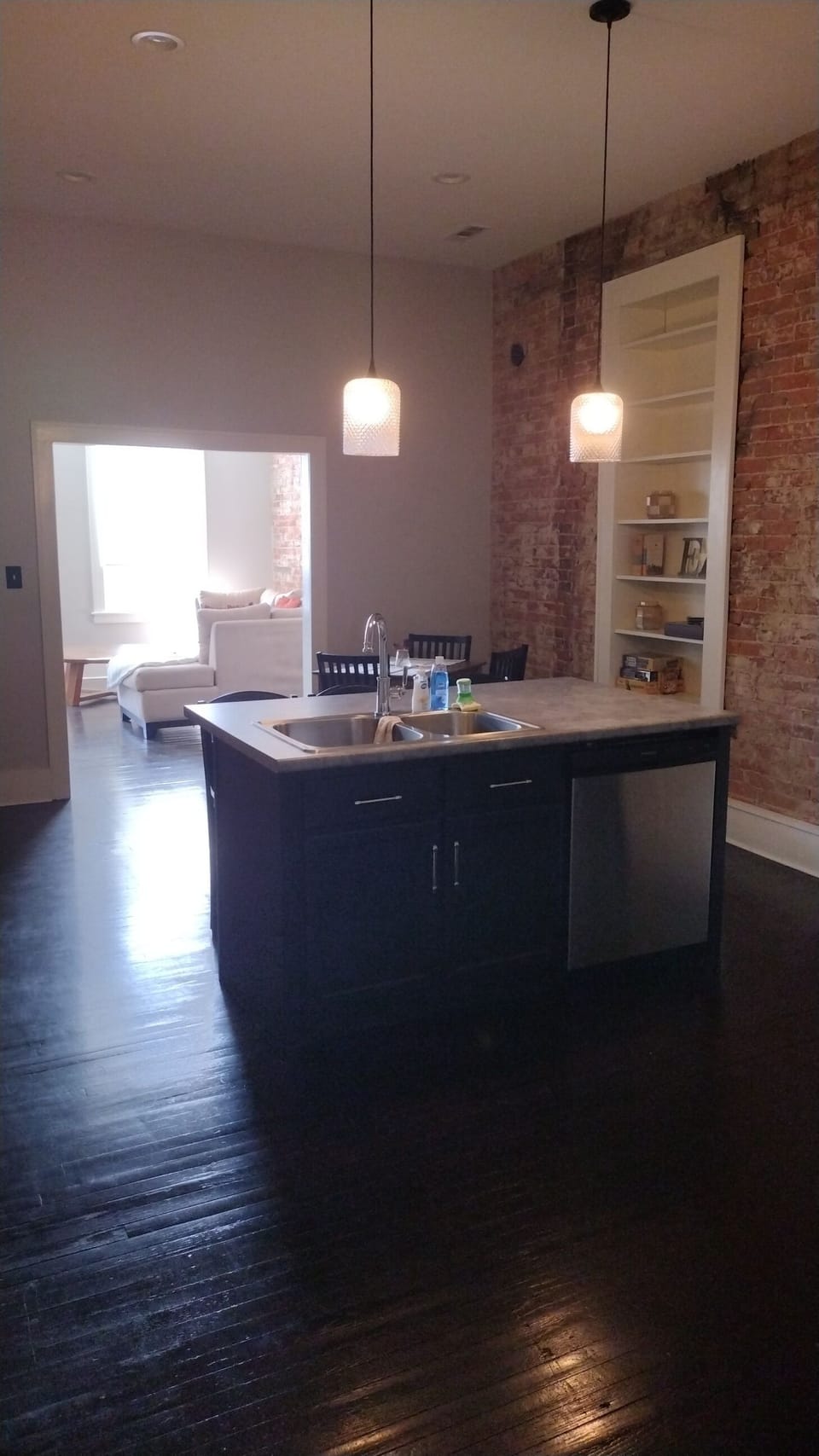 Front view into the open living space