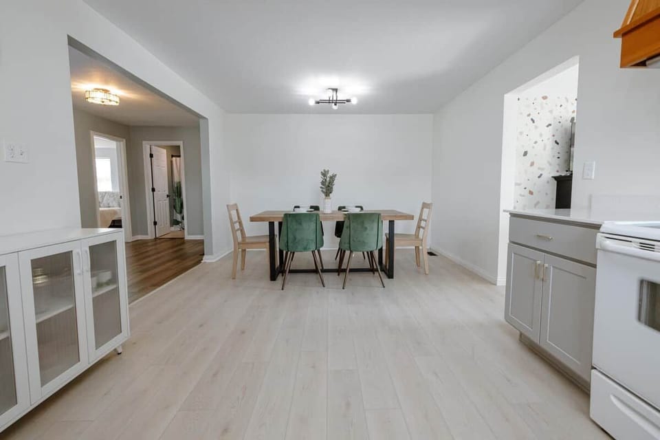Dining Room Table.   We have an additional table and folding chairs available as well. 