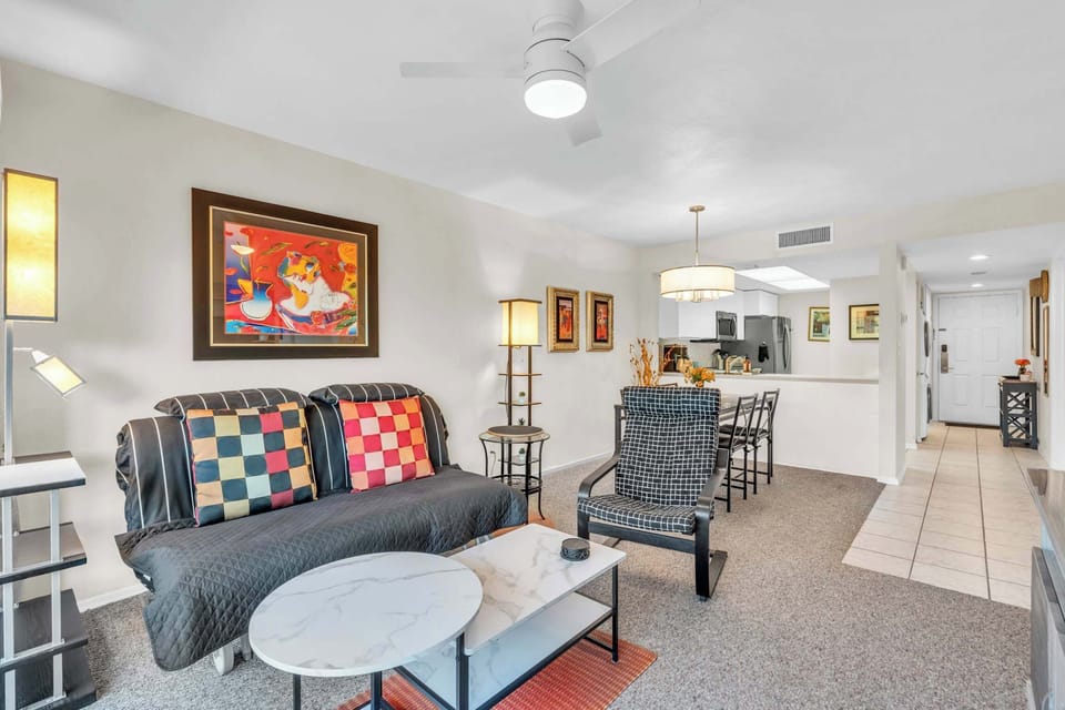 A view looking towards the front door of the condo