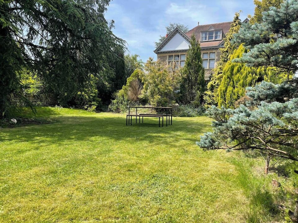 View of the garden for your private use looking back to the Manor house