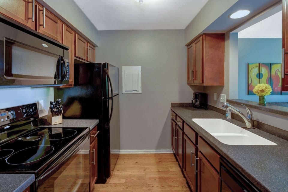 Fully equipped kitchen