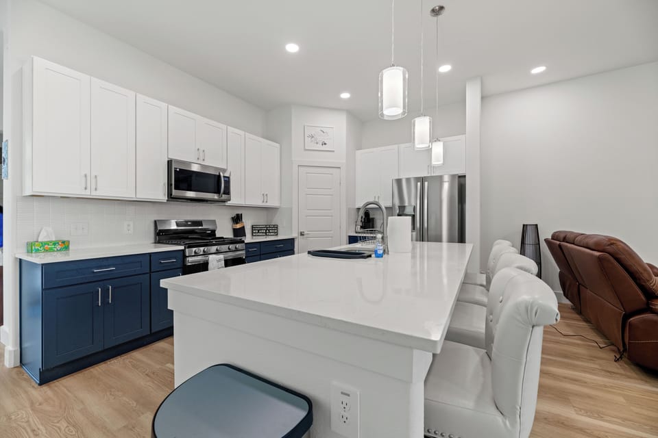 High-end appliances with huge walk-in pantry.
