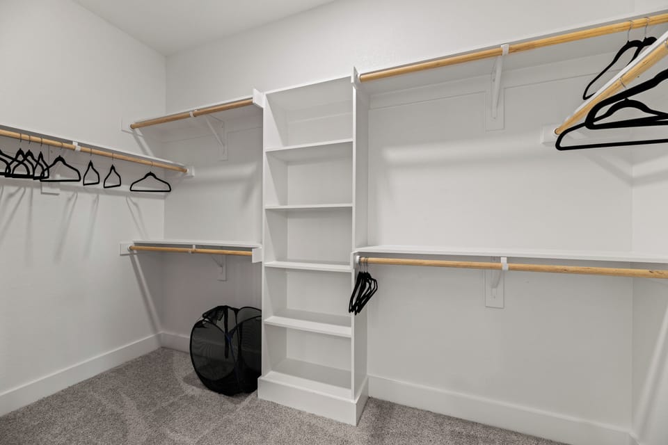 Master Suite walk-in closet.
