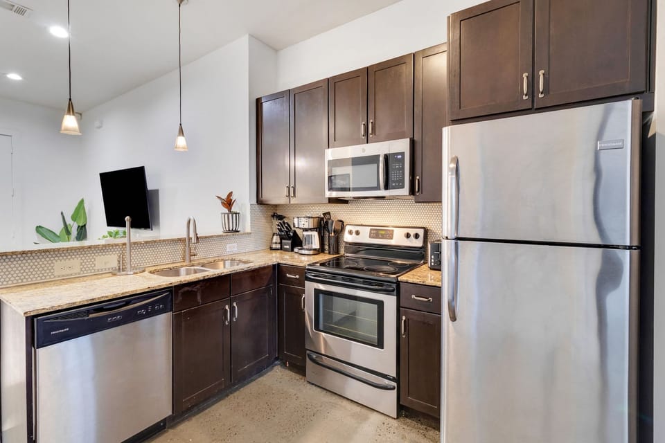Whip up delicious meals in the fully equipped kitchen